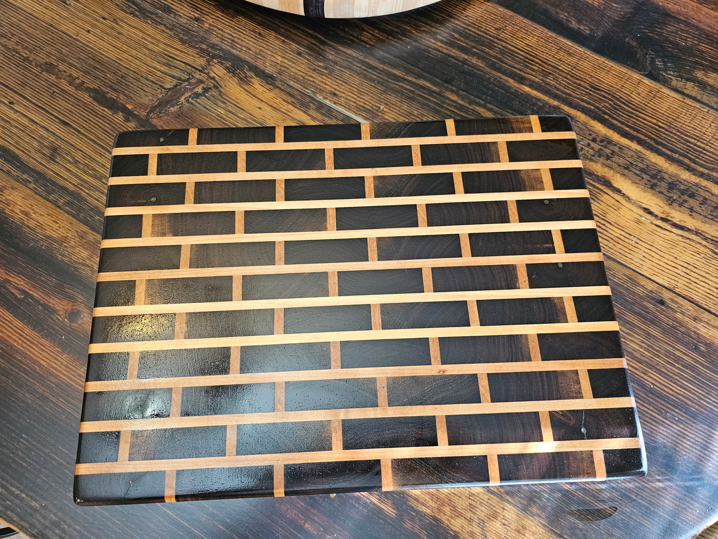 Walnut and Maple BRICK Butcher Block