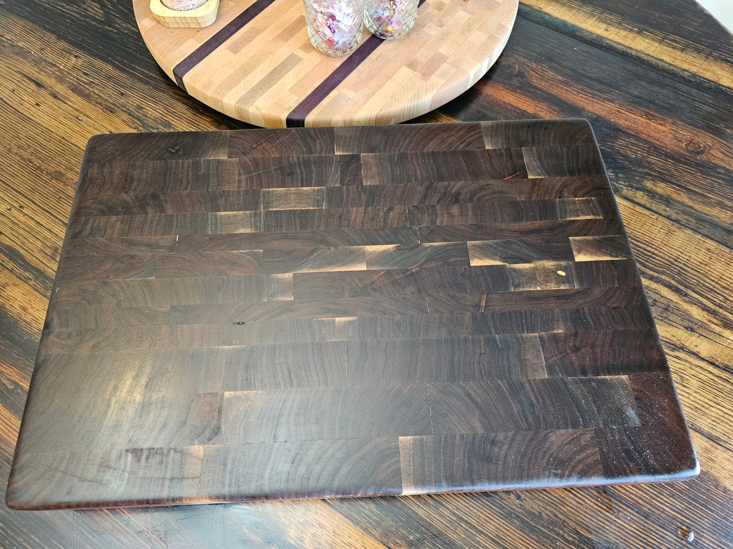Solid Black Walnut End-grain Butcher Block