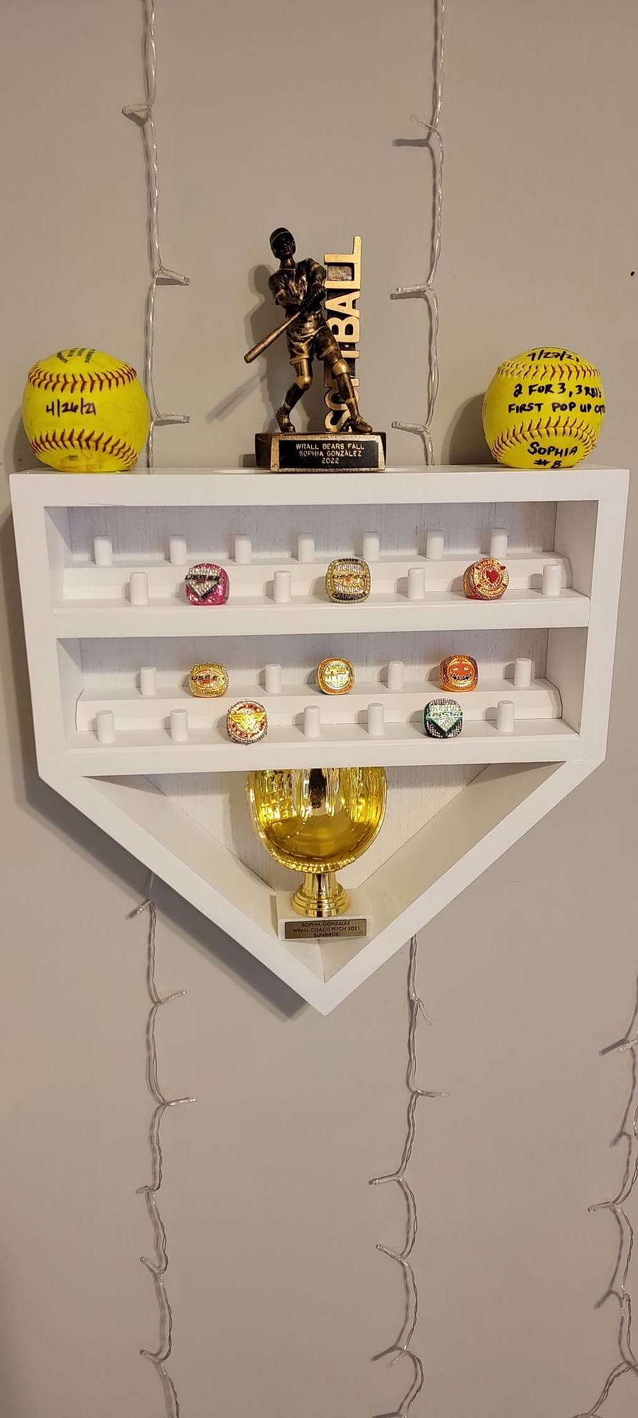 Softball/baseball Trophy Display