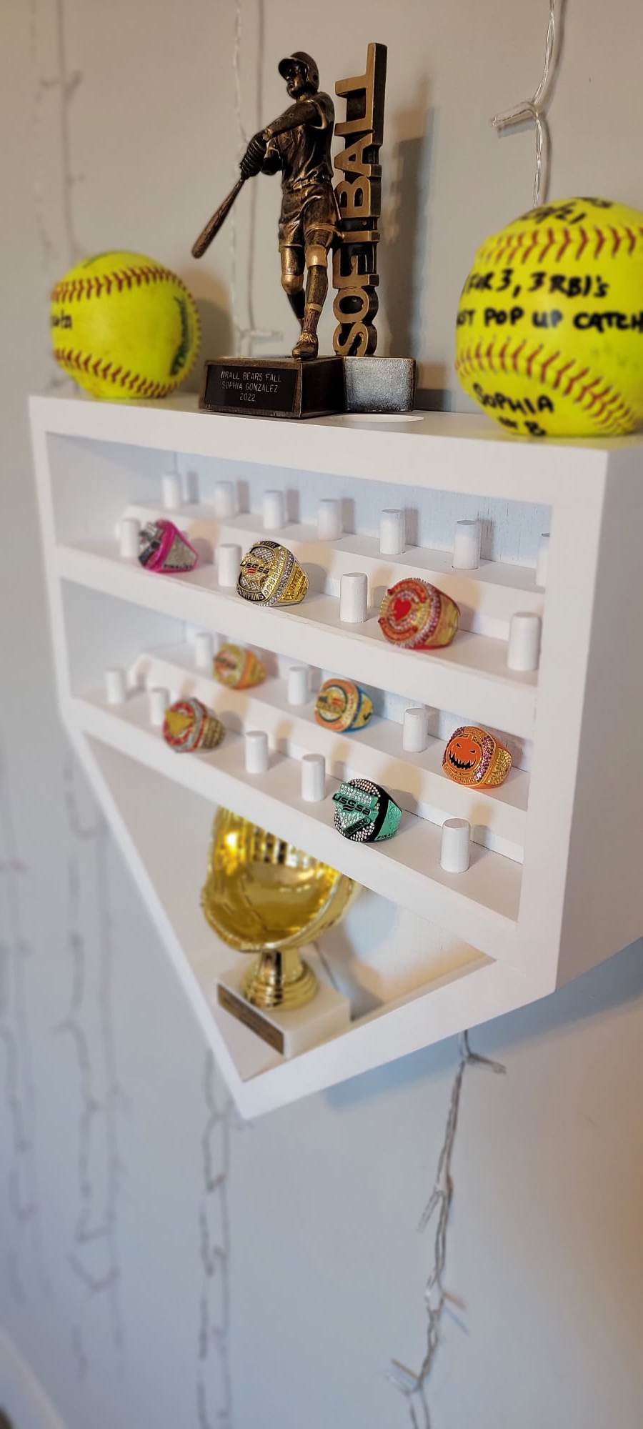 Softball/baseball Trophy Display
