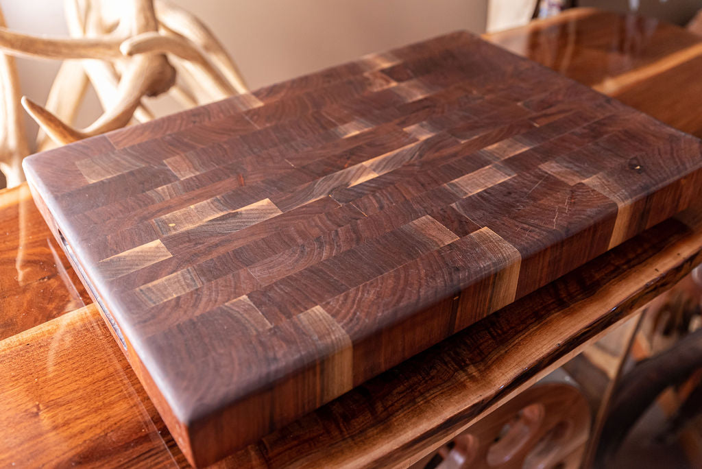 Solid Black Walnut End-grain Butcher Block