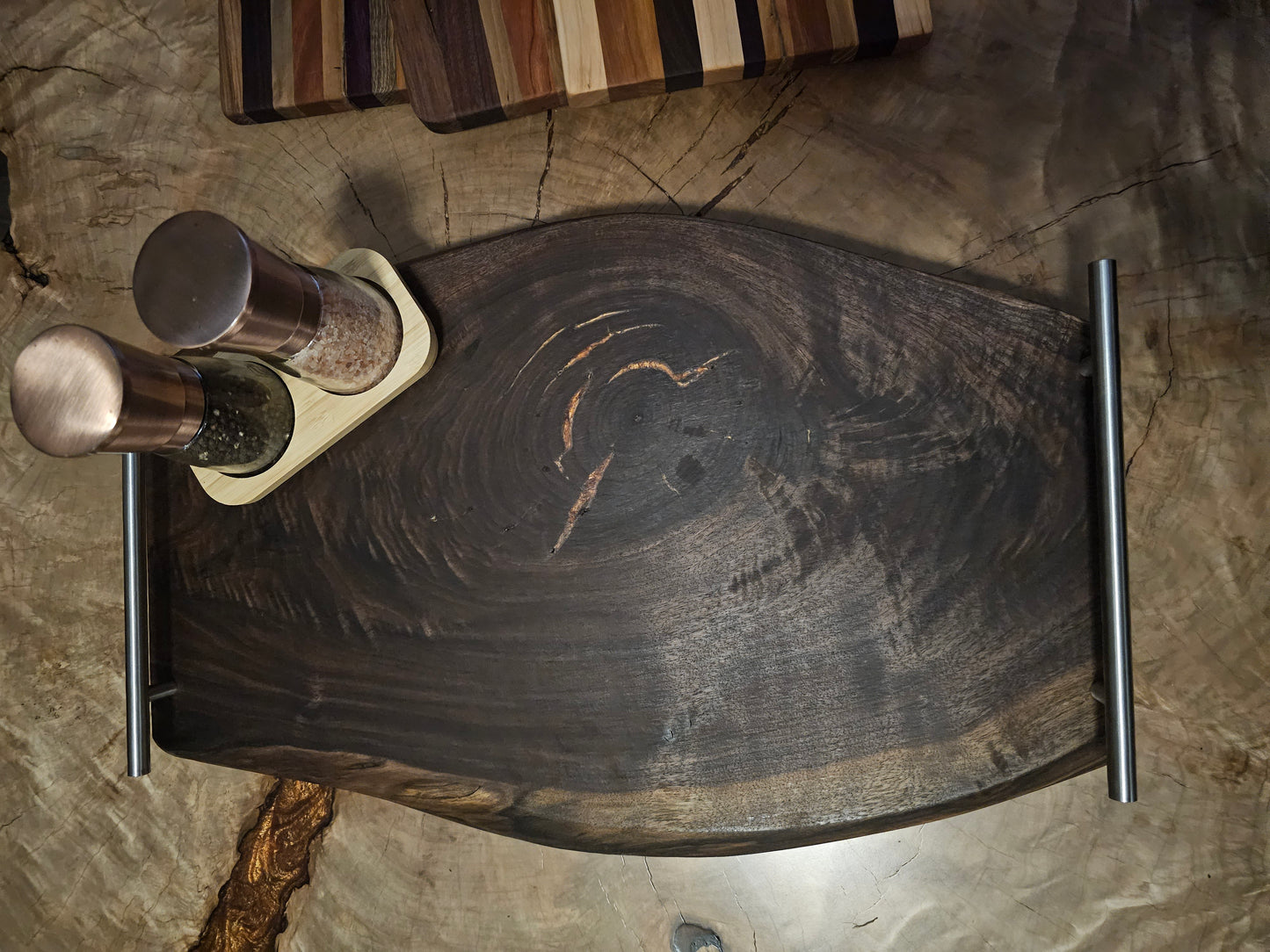 Black Walnut Knot Charcuterie Board