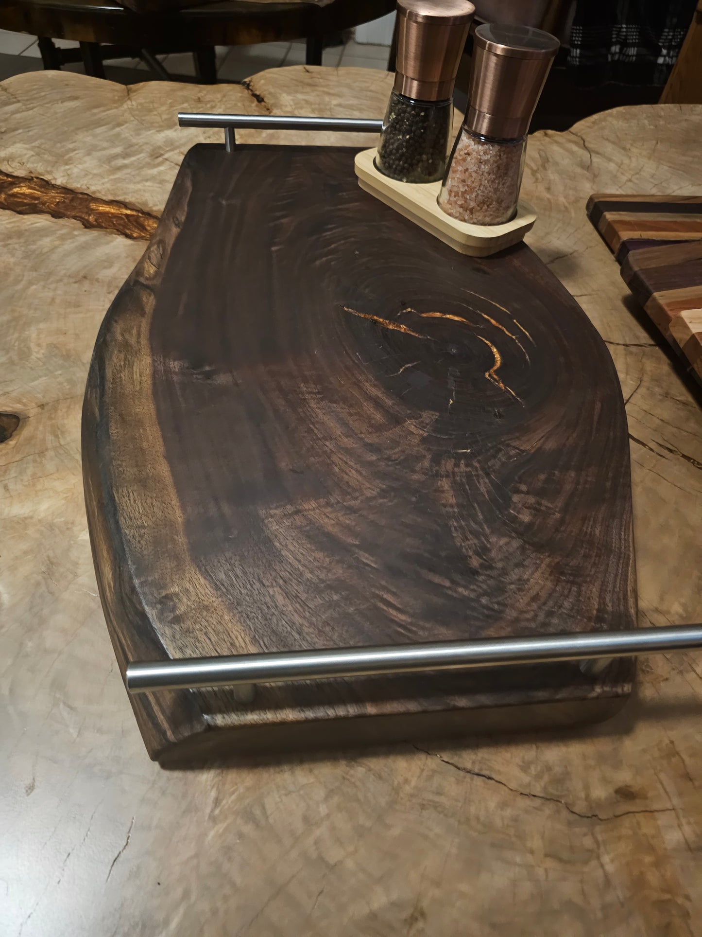 Black Walnut Knot Charcuterie Board