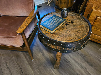 Whiskey Barrel End Tables