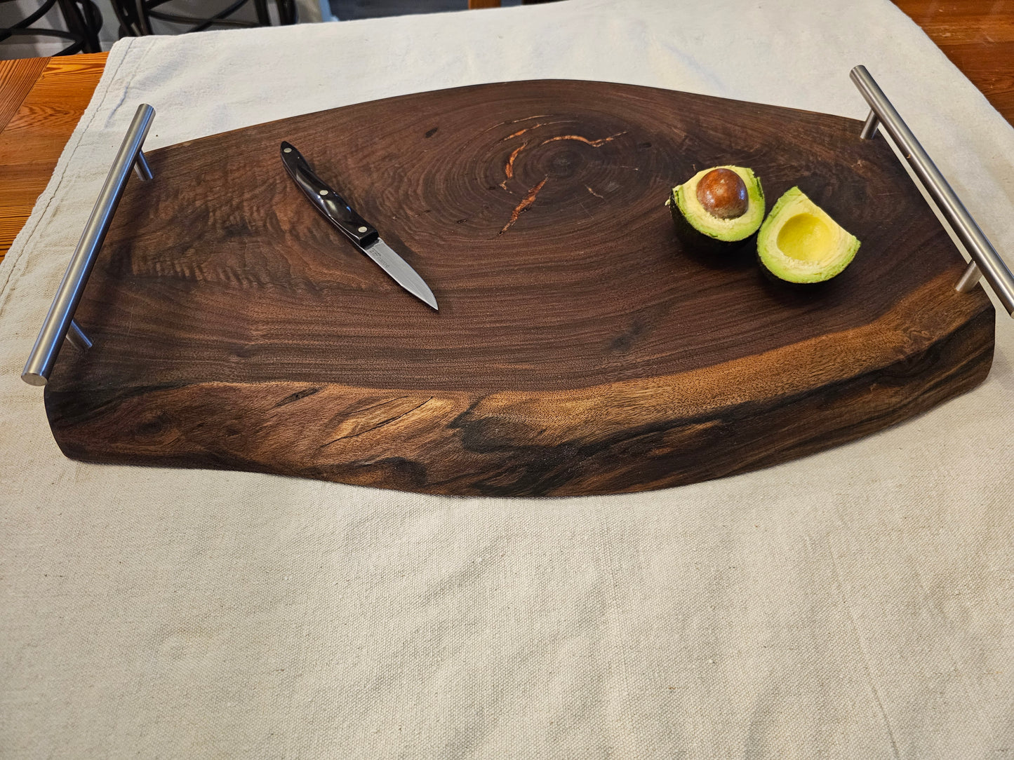 Black Walnut Knot Charcuterie Board