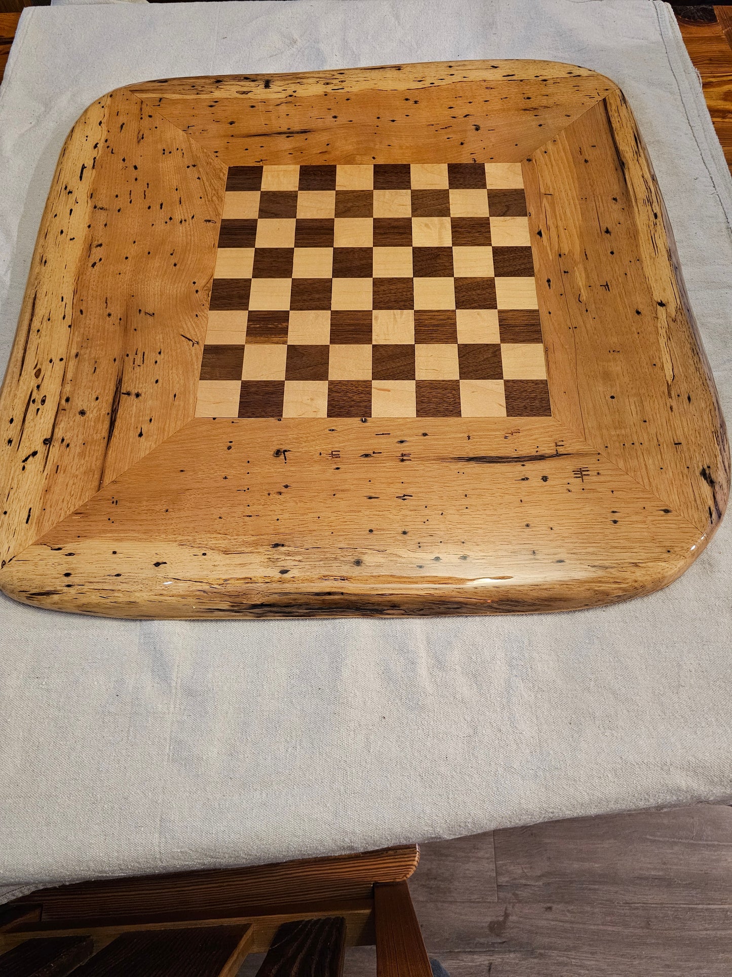 Hickory Chess Board